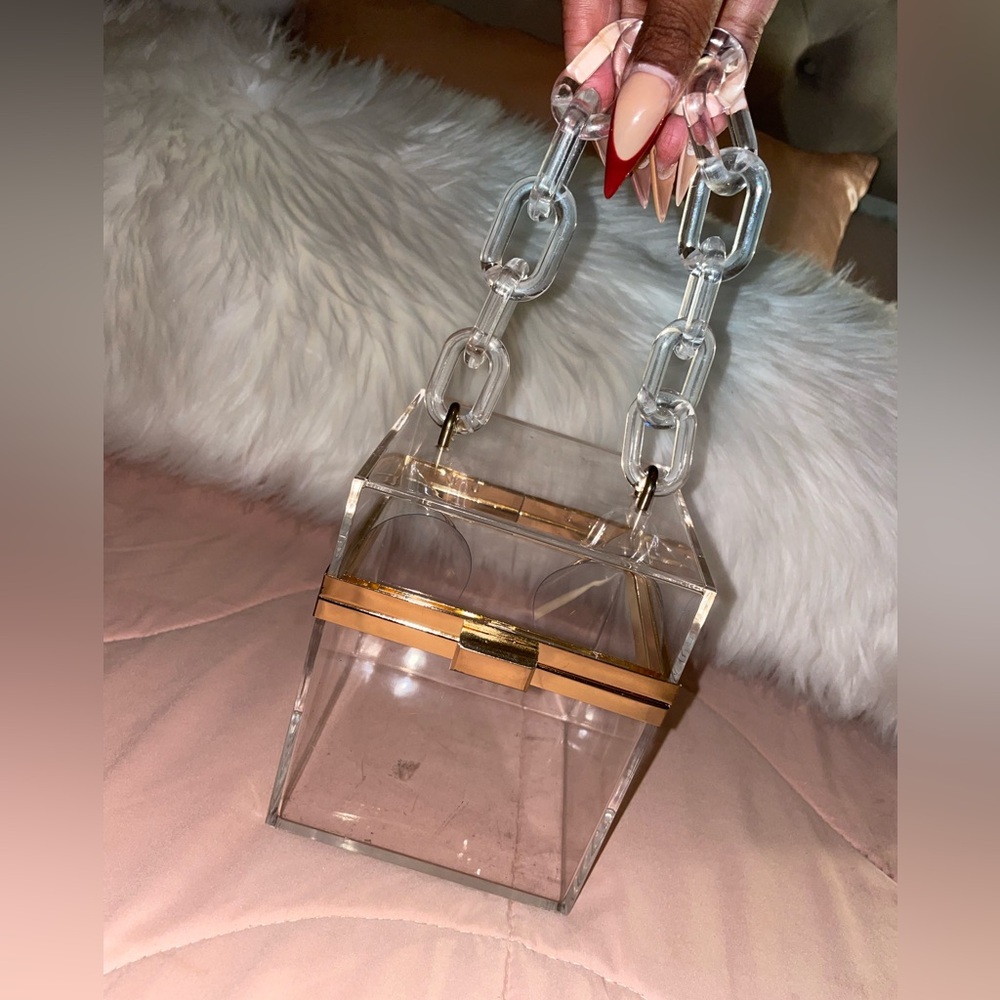 Clear, acrylic mini bag